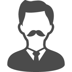 ヒゲの男性のアイコン素材