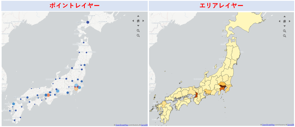 Qlik Senseでマップ分析 データを地図上に表示