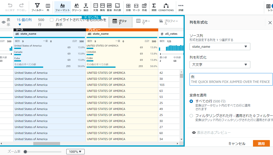 aws セール データクレンジング